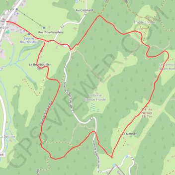 Itinéraire Circuit des Crêtes du Nerbier - La Pesse, distance, dénivelé, altitude, carte, profil, trace GPS