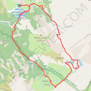 Itinéraire Lacs de Prals, distance, dénivelé, altitude, carte, profil, trace GPS