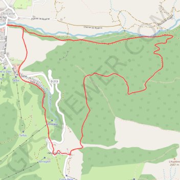 Itinéraire Bois de la Pinouse, distance, dénivelé, altitude, carte, profil, trace GPS