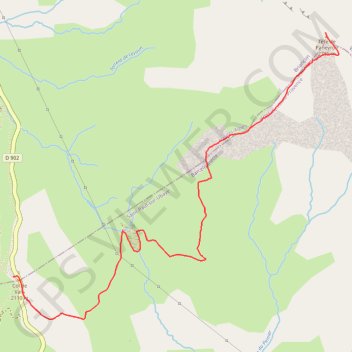 Itinéraire La Tête de Paneyron, distance, dénivelé, altitude, carte, profil, trace GPS