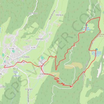 Itinéraire La moliere par Autrans, distance, dénivelé, altitude, carte, profil, trace GPS