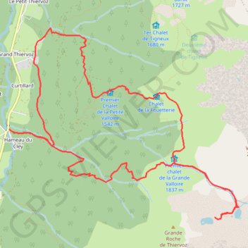 Itinéraire Lac de la Folle, distance, dénivelé, altitude, carte, profil, trace GPS