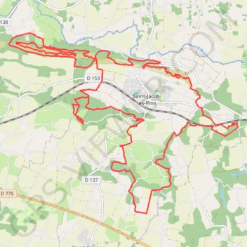Itinéraire Saint-Jacut-les-Pins - Ronde des Pins, distance, dénivelé, altitude, carte, profil, trace GPS