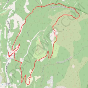 Itinéraire Saumane-Les 3 luisants, distance, dénivelé, altitude, carte, profil, trace GPS