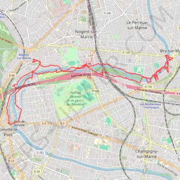 Itinéraire Marche le soir, distance, dénivelé, altitude, carte, profil, trace GPS