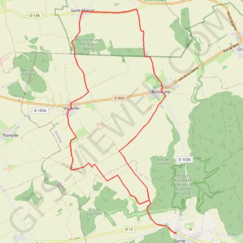 Itinéraire Le Pays Messin tourné vers sa capitale, distance, dénivelé, altitude, carte, profil, trace GPS