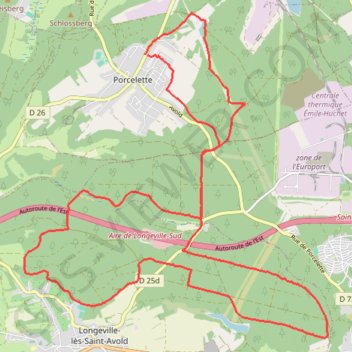 Itinéraire Le Poussin d'Or, distance, dénivelé, altitude, carte, profil, trace GPS