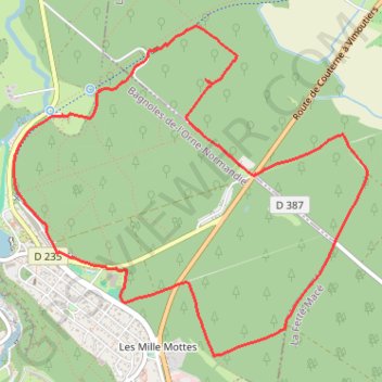 Itinéraire Les Arbres remarquables de Bagnoles-de-l'Orne, distance, dénivelé, altitude, carte, profil, trace GPS