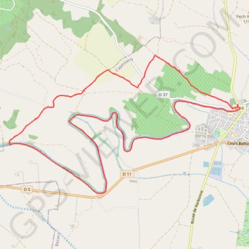 Itinéraire RANDONNÉE CAPESTANG LE CANAL DU MIDI, distance, dénivelé, altitude, carte, profil, trace GPS