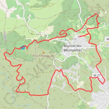 Itinéraire Mureviel les Montpellier, distance, dénivelé, altitude, carte, profil, trace GPS