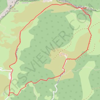 Itinéraire Pierre Chauve par les Barraquands, distance, dénivelé, altitude, carte, profil, trace GPS