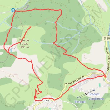 Itinéraire Tête du Garnier, distance, dénivelé, altitude, carte, profil, trace GPS