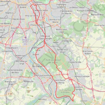 Itinéraire Seine-Port_2a_SeinePort, distance, dénivelé, altitude, carte, profil, trace GPS