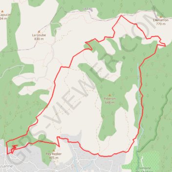 Itinéraire La roquebrussane, la chappelle notre dame montagne de la loube, distance, dénivelé, altitude, carte, profil, trace GPS