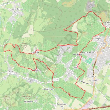 Itinéraire Autour de Givry, distance, dénivelé, altitude, carte, profil, trace GPS