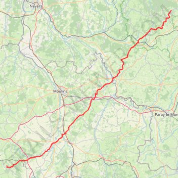 Itinéraire heen vrijdag, distance, dénivelé, altitude, carte, profil, trace GPS
