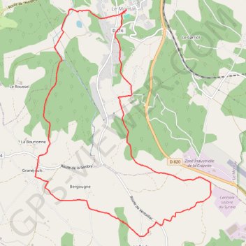 Itinéraire Le Montat, distance, dénivelé, altitude, carte, profil, trace GPS