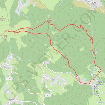 Itinéraire Randonnée Cascade de la Serva, distance, dénivelé, altitude, carte, profil, trace GPS