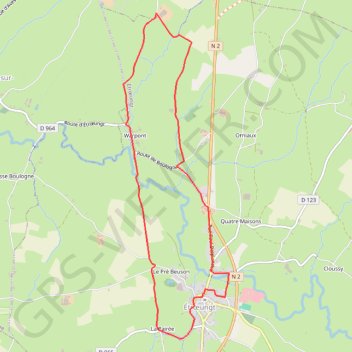 Itinéraire Sentier du Cul de Sac (Etroeungt), distance, dénivelé, altitude, carte, profil, trace GPS