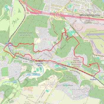 Itinéraire Jouy-en-Josas (78 - Yvelines), distance, dénivelé, altitude, carte, profil, trace GPS