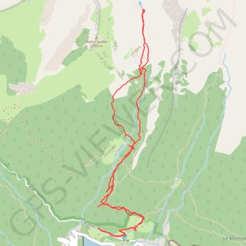 Itinéraire Lac de cerise, distance, dénivelé, altitude, carte, profil, trace GPS
