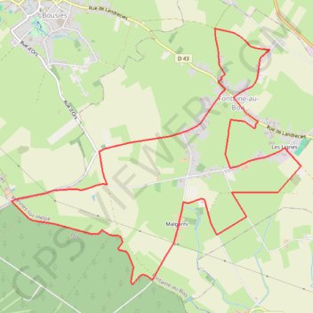 Itinéraire De Fontaine au Bois, distance, dénivelé, altitude, carte, profil, trace GPS