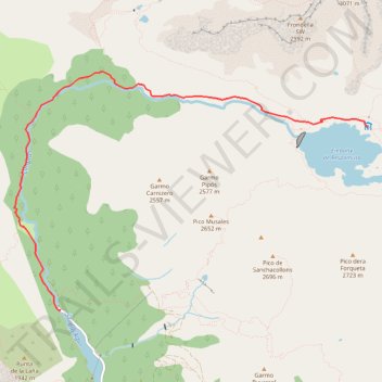 Itinéraire Parking Sarra - Respomuso, distance, dénivelé, altitude, carte, profil, trace GPS