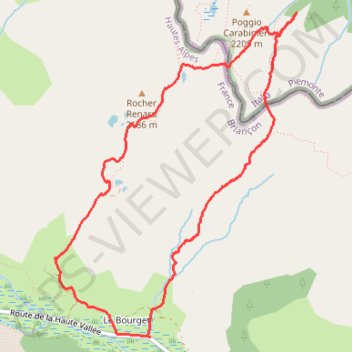 Itinéraire Col de Bousson, distance, dénivelé, altitude, carte, profil, trace GPS