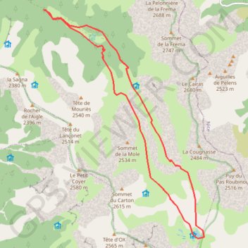 Itinéraire Les lacs de lignin, distance, dénivelé, altitude, carte, profil, trace GPS