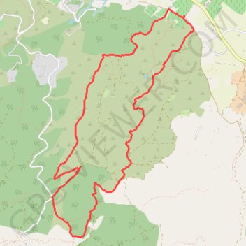 Itinéraire Circuit Mimosas - Roquebrune, distance, dénivelé, altitude, carte, profil, trace GPS