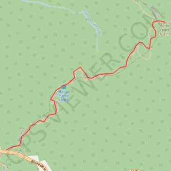 Itinéraire 🚶 Trace Morne Léger, distance, dénivelé, altitude, carte, profil, trace GPS