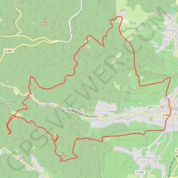 Itinéraire Le tour des châteaux de Barr, distance, dénivelé, altitude, carte, profil, trace GPS