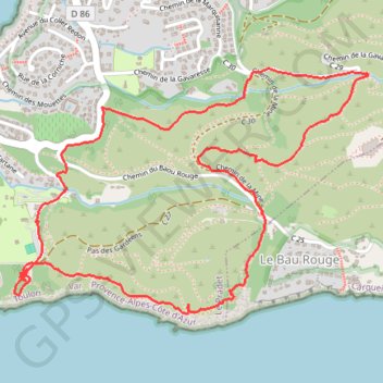 Itinéraire Carqueiranne, distance, dénivelé, altitude, carte, profil, trace GPS