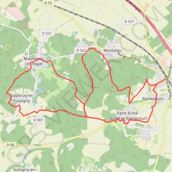 Itinéraire La Maison-Bleue et le Bois Françon, distance, dénivelé, altitude, carte, profil, trace GPS