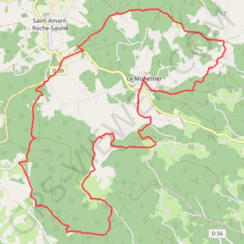 Itinéraire Le Monestier - Le Bois Noir, distance, dénivelé, altitude, carte, profil, trace GPS