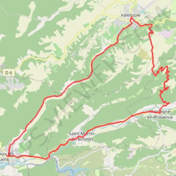 Itinéraire Les lavandes pour les courtes jambes, distance, dénivelé, altitude, carte, profil, trace GPS