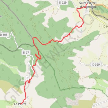 Itinéraire Rando du Buech, distance, dénivelé, altitude, carte, profil, trace GPS