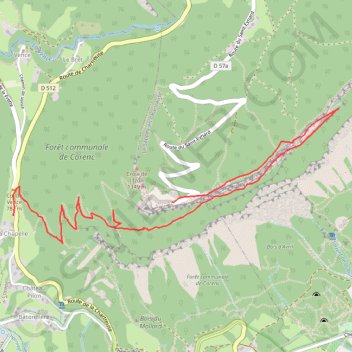 Itinéraire Saint eynard pas guiguet, distance, dénivelé, altitude, carte, profil, trace GPS