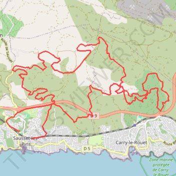 Itinéraire SAUSSETRAIL0503, distance, dénivelé, altitude, carte, profil, trace GPS