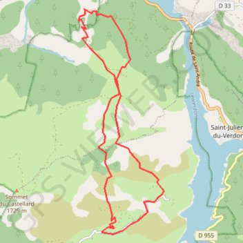 Itinéraire La crete du loup, distance, dénivelé, altitude, carte, profil, trace GPS